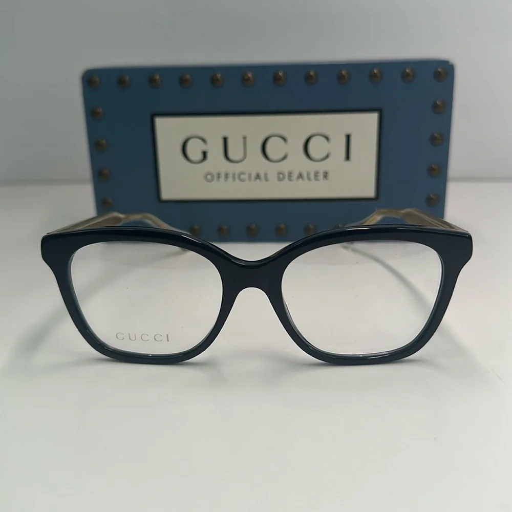 New - Gucci Seasonal Icon GG0566ON Eyeglasses 001 - Crystal